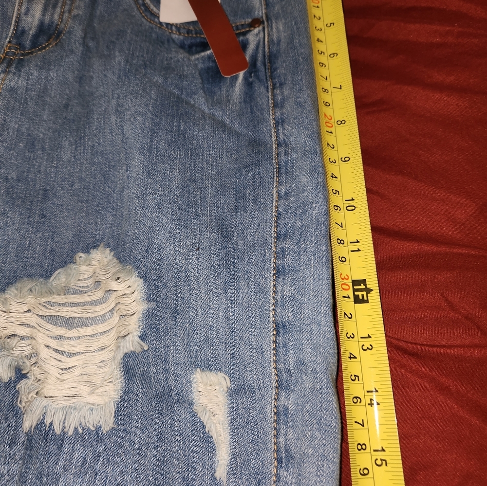 Fire los angeles blue demin distress   skirt size 24 new with tags - Picture 7 of 8